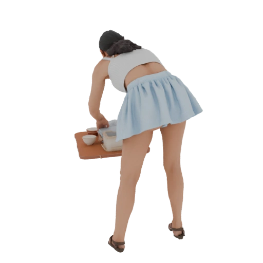Woman Preparing Food