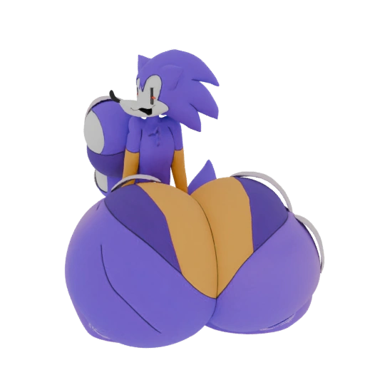 Purple Hedgehog Character