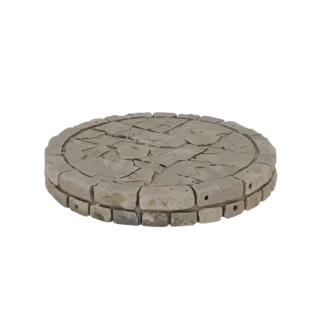 Round Miniature Base with Stone Tiles