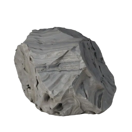 Granite Boulder Pack High Poly 3D model, close-up cinematic environment render, showing stratified stone, rock faces.