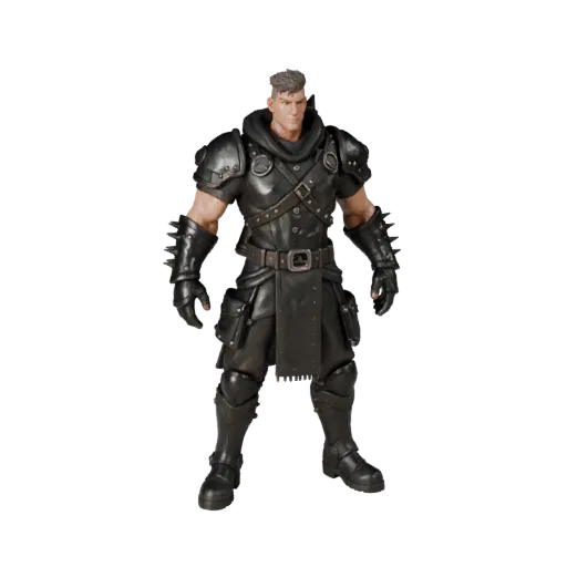 Personaggio 3D Realistico del Comandante BOSS, vista viewport del motore, risorsa pronta per Unreal Engine con Modello del Co