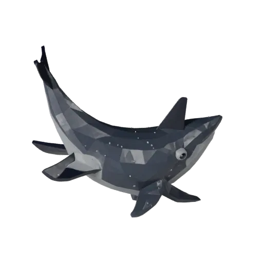 Low Poly Killer Whale 3D Model - Unity Game Asset with FBX