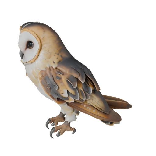Modelo 3D de Lechuza Común para Blender - Asset PBR con Texturas | PBR