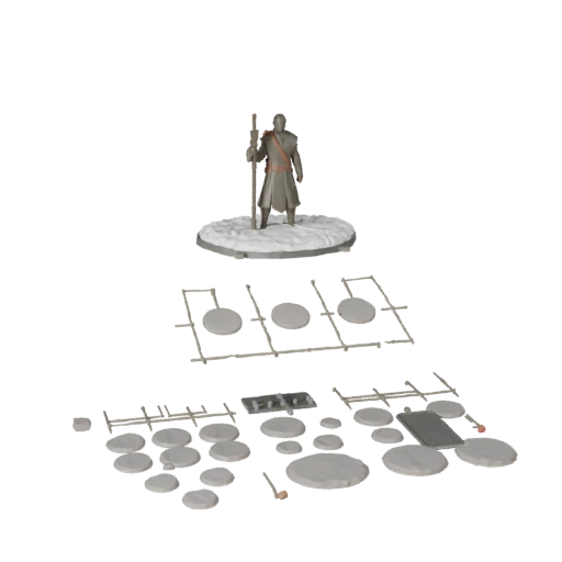 Modular Snow Oval Base Kitbash | Kit Asset Pack Bundle
