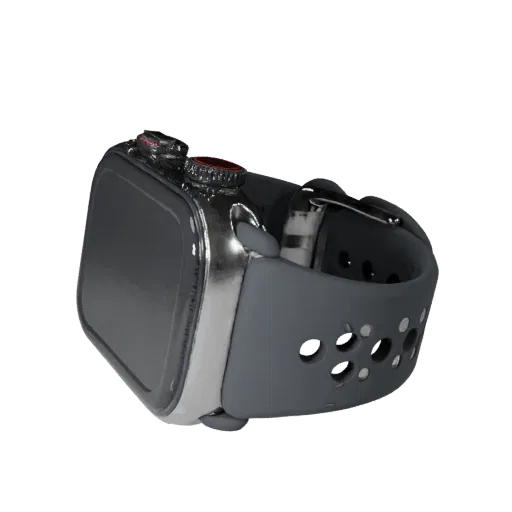 Fitness Smartwatch High Poly 3D model, close-up studio render, showing silicone, wearable fit.