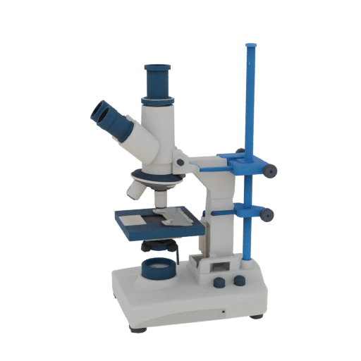Biology Microscope 3D Asset for Hobby STL Printing