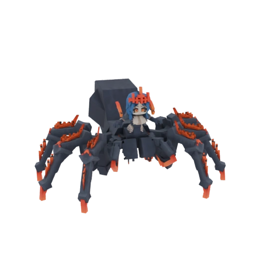 Chibi Spider Queen 3D Model