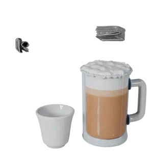Printable Breakfast Tea Service STL 3D Print Asset