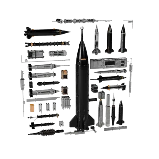 Launch Vehicle 3D Model for Blender & Games - PBR Asset