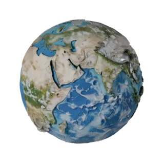 Earth Like Planet GLB 3D Asset for Online Browsers