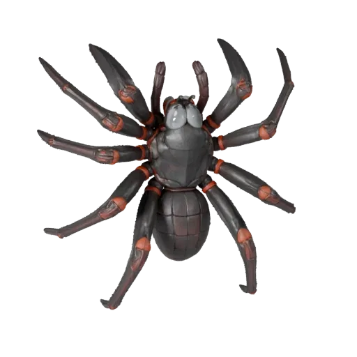 Realistic Black Widow Spider 3D Model - Rigged PBR Asset for Games