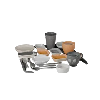 High Poly Breakfast Style Tray 3D Asset for Studio