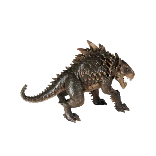 Caiman 3D-Modell, Gameplay-Kamera-Seitenansicht, Unity-fertiges Tier-Asset mit Skalierungsunterbrechung, Kieferplatten, Klaue