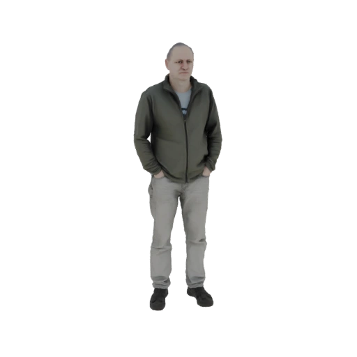 Man in Casual Outfit