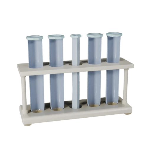Classroom Test Tube Rack 3D Asset for Game Engines