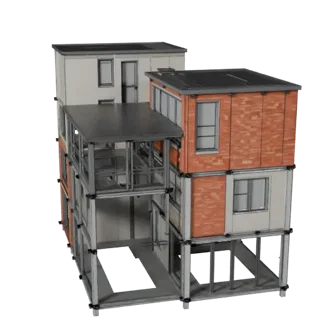 Modular Apartment Kit 3D Model for Blender - Render Asset