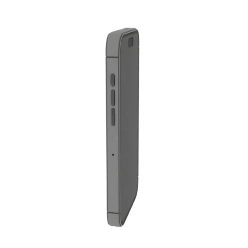 Sleek Gray Smartphone 3D Model