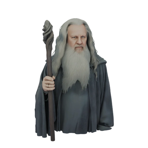 Gandalf the Grey Bust 3D Model