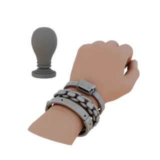 Collectible Cuff Bangle 3D Asset for Display Cases