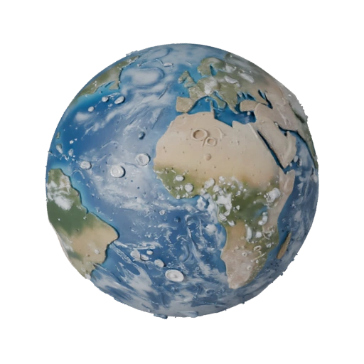 Earth Like Planet 3D Asset for Hero Cinema Renders
