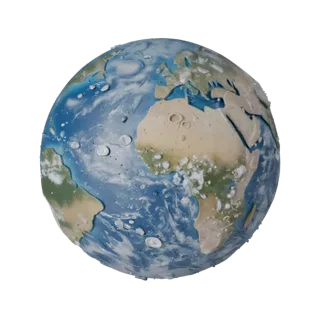Earth Like Planet 3D Asset for Hero Cinema Renders