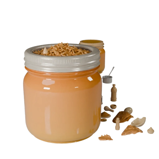 Realistic Jar Of Honey 3D Model for Cinema Studios