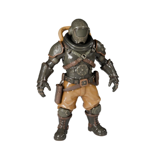 Modelo de Personaje Superviviente Post-Apocalíptico - Articulado