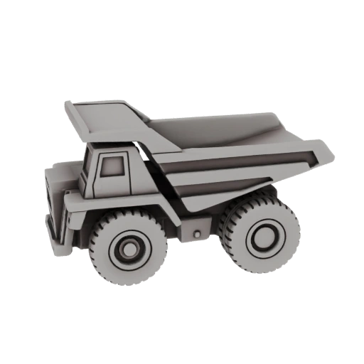 Heavy Duty Dump Truck 3D Model