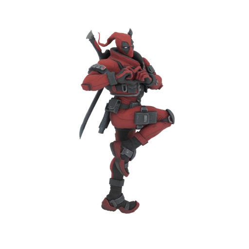 Deadpool Action Pose 3D Model