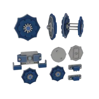 Floral Lapel Pin 3D Asset for Print Hobby Builders