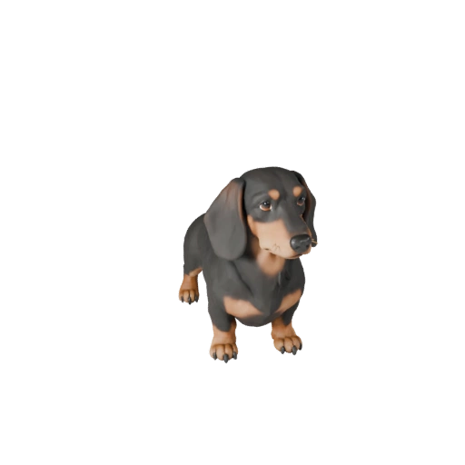 Такса собака 3D модель для Blender - PBR ресурс с текстурами