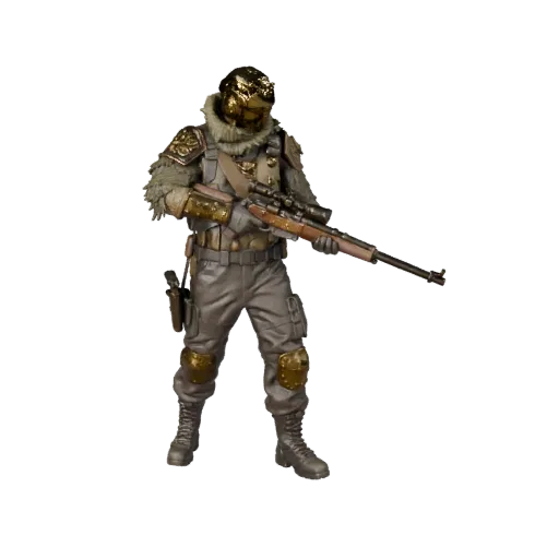 Realistic Sniper Character Model - Rigged