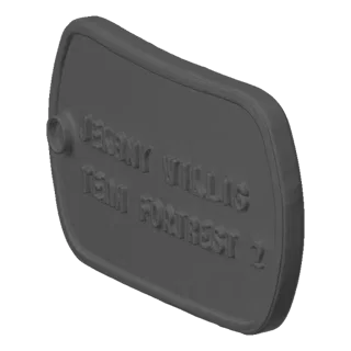 Jeremy Willig Team Fortress 2 Dog Tag 3D Model