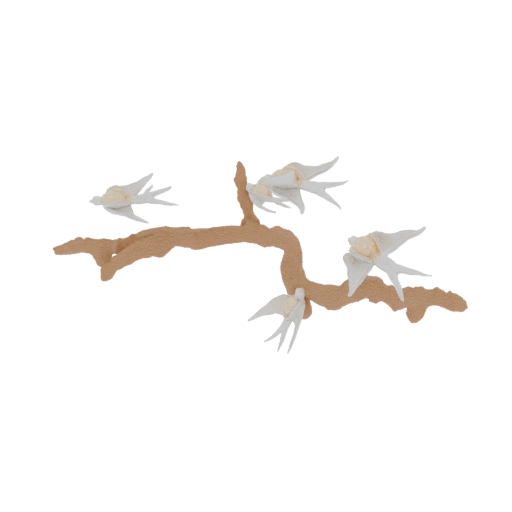 Swallows on a Branch