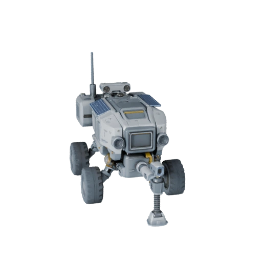 Stylized Ice World Sample Collector 3D Casual Asset