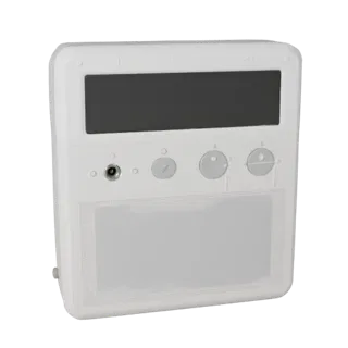 Kitchen Smart Thermostat Modular 3D model, isometric modular kit view, showing white plastic, compact device geometry.