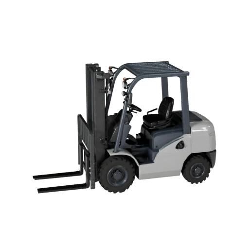 Modelo 3D de Carro Elevador para Unity - Ativo Pro de Baixo Poli para Jogo