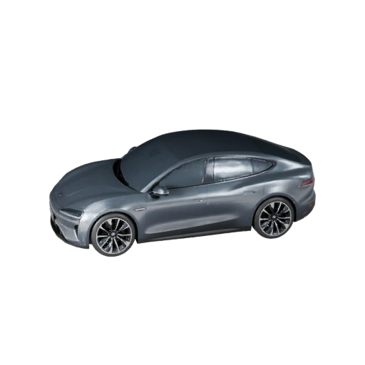 Modelo 3D de Coche Eléctrico para Blender y Juegos - PBR Realista