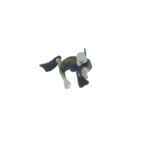 Underwater Soldier with Gun 3D Model