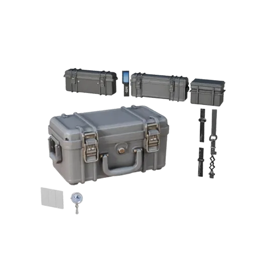 Utility Ammo Case Modular 3D model, isometric modular kit view, showing plastic, usable openings.