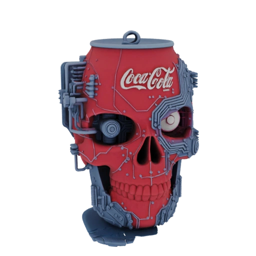 Cyberpunk Coca-Cola Skull Can