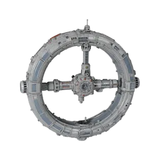 Stylized Deep Space Habitat Module 3D Casual Asset