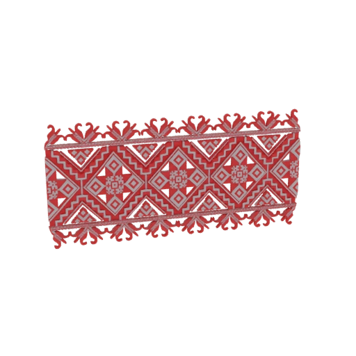 Red Ethnic Pattern Table Runner