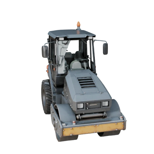 نموذج ثلاثي الأبعاد لمدحلة طريق لبرنامج Blender والألعاب - واقعي PBR