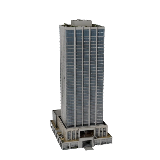 Torre Uffici Grattacielo 3D - Asset Realistico per Archviz