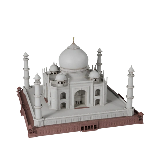 Modelo 3D Taj Mahal para Unity - Ativo de Jogo para Arquitetura