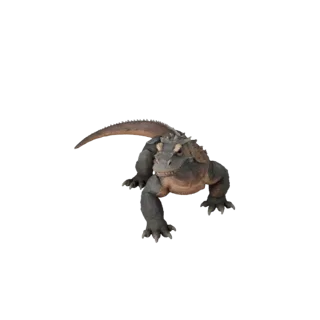 Low Poly Komodo Dragon 3D Model - Unity Game Asset with FBX