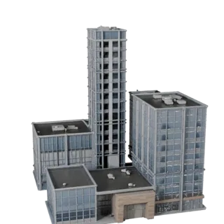 Low Poly Modular Office Kit 3D Model for Games & VR