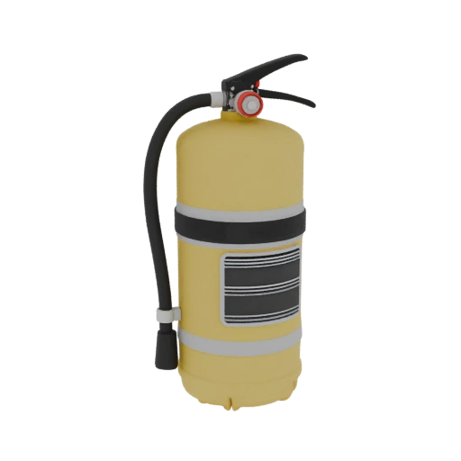 Utility Fire Extinguisher STL 3D Print Ready Asset