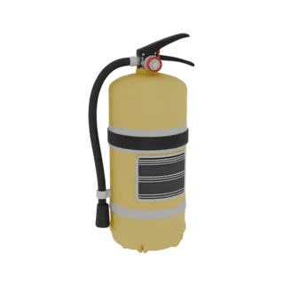 Utility Fire Extinguisher STL 3D Print Ready Asset